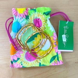 Lily Pulitzer gold bracelets
